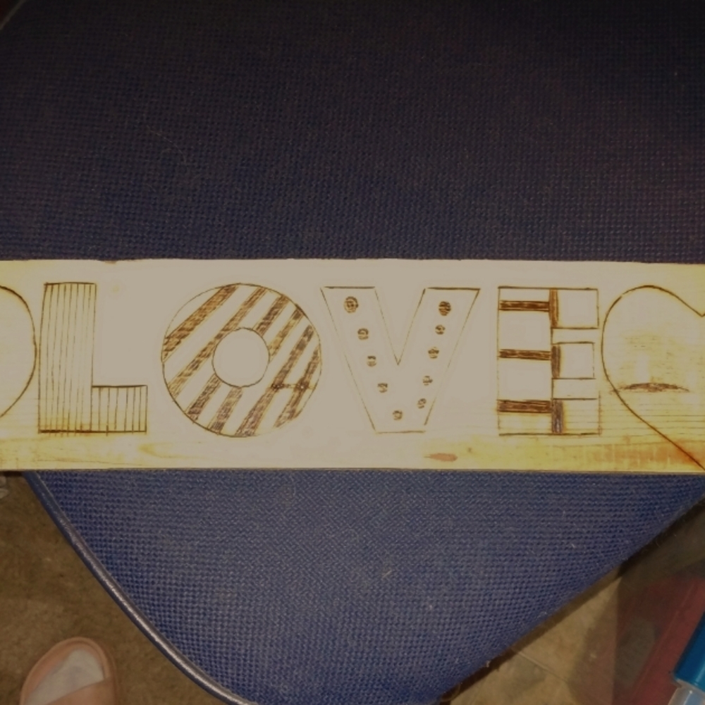 Burnt love sign